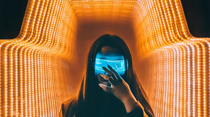 Illustration of digital identity as the foundation beneath enterprise growth — a board-level view of connected identity infrastructure